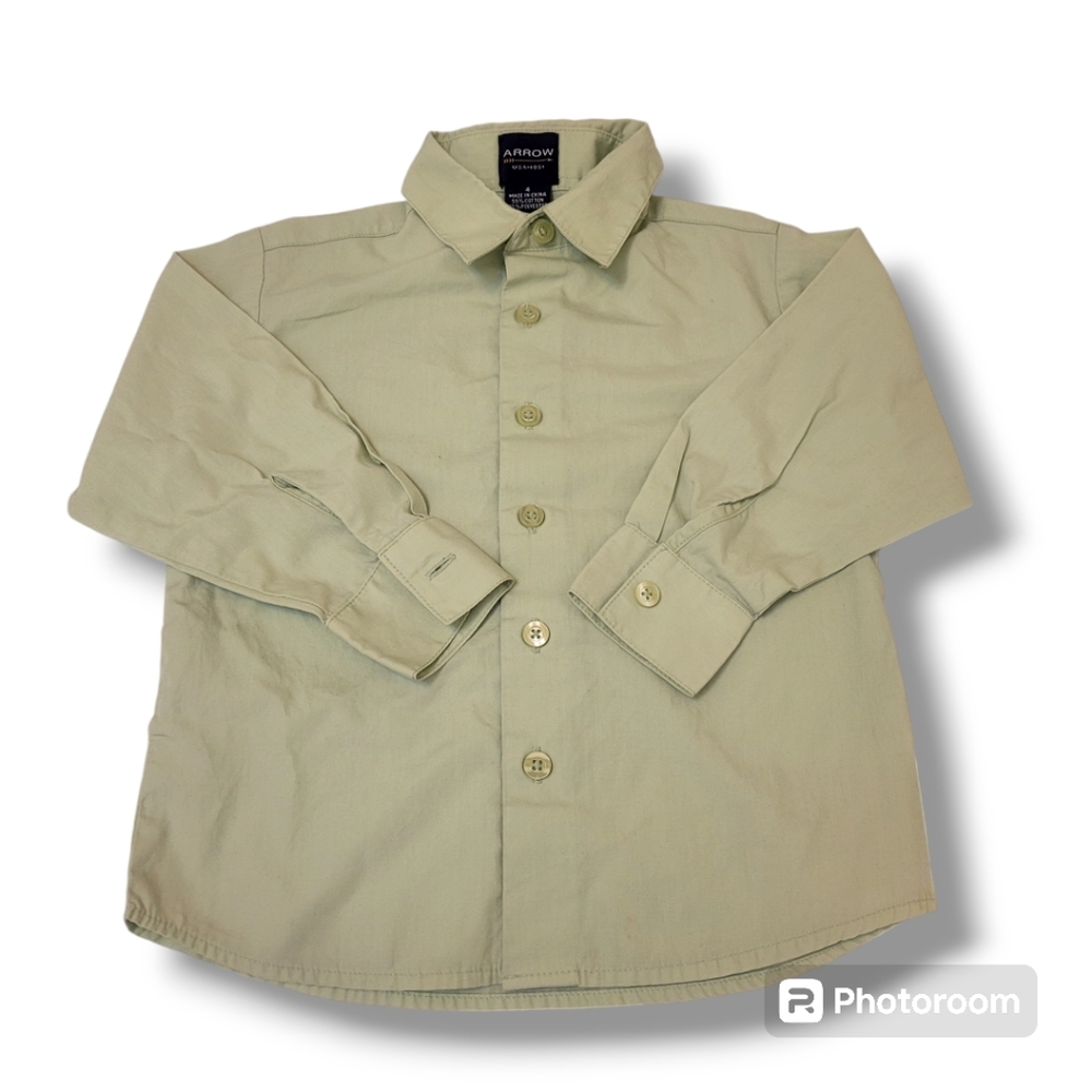 🌱5/$25🌱 Little Boy's Light Green Dress Shirt - Size 4